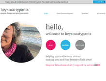 Tablet Screenshot of heysmartypants.co.nz